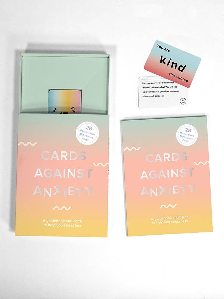 Cards Against Anxiety: Your On-the-Go Guide to Stress Less & Find