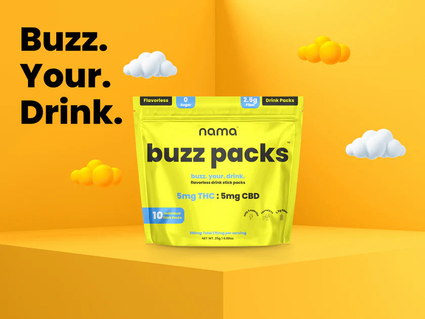 Buzz Packs | THC+CBD Drink Mix | Alcohol Alternative | Sugar-Free